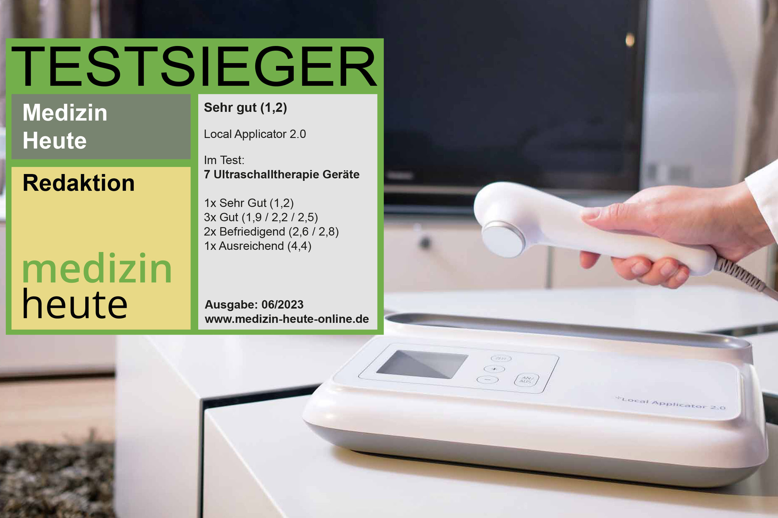 Sieben Ultraschalltherapie-Geräte im Test - Medizin Heute Online